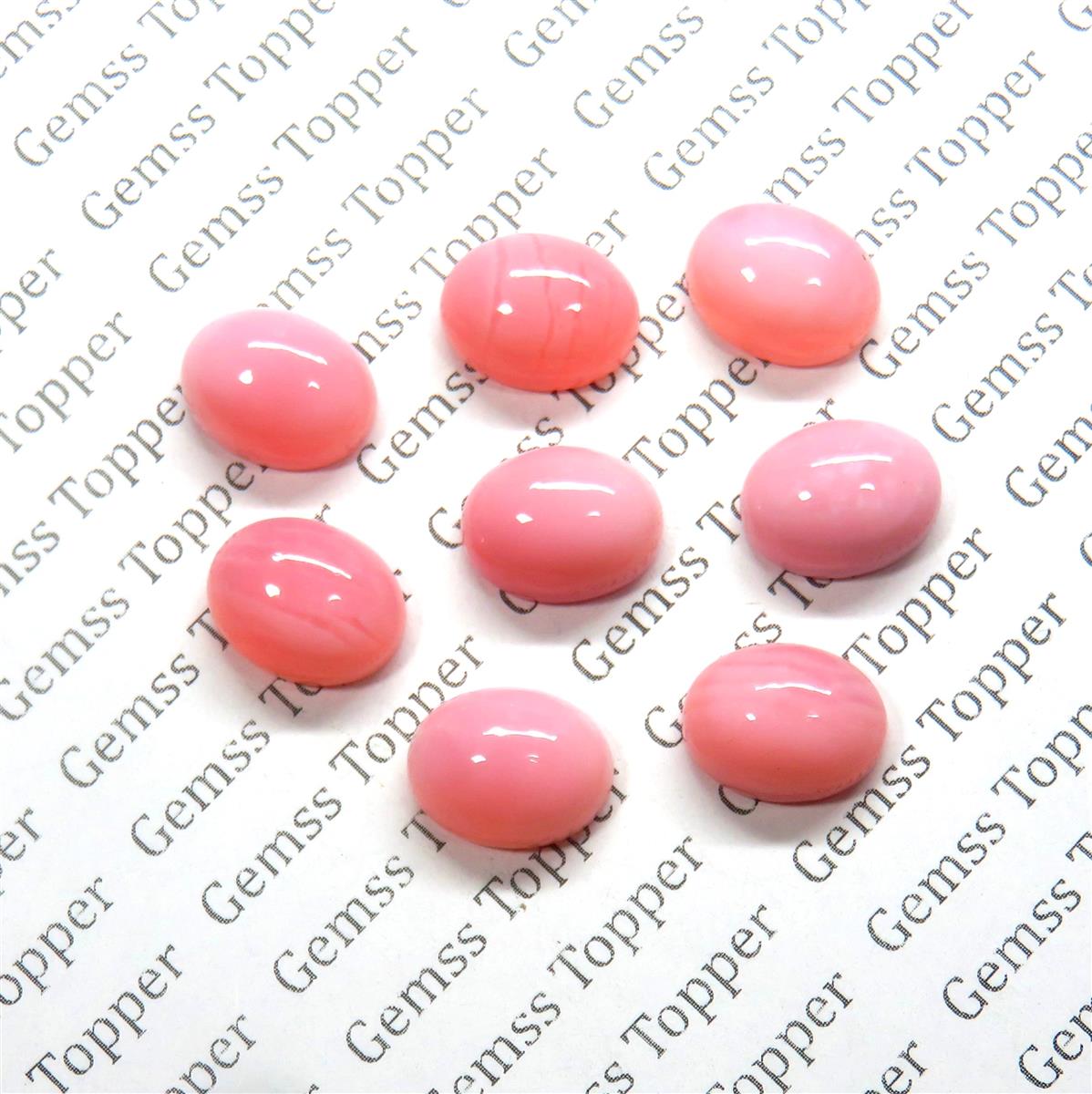 Pink Opal 8x10 mm Oval Cabochon